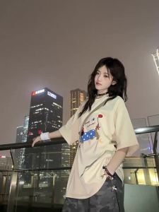 CHANT2nd | Cute Dachshund Embroidery Short Sleeve T-Shirt 280G Heavy Cotton