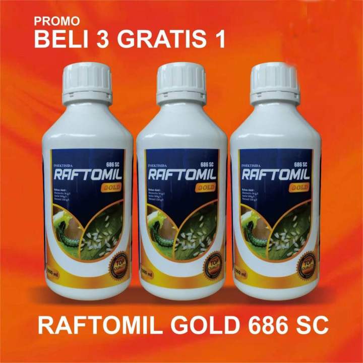 RAFTOMIL Gold 686sc Kemasan 1000ml PEMBASMI HAMA Obat Wereng Ulat kutu ...