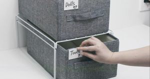 100PCS Clear Plastic Label Holders Retail Price Tag Merchandise Sign Display Holder for Supermarket