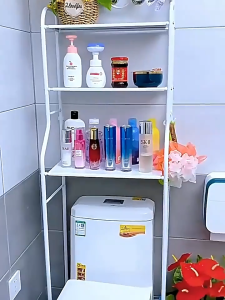 IDEAL ชั้นวางของในห้องน้ำ ชั้นคร่อมชักโครก คร่อมเครื่ัองซักผ้า กันน้ำและกันสนิม โครงเหล็ก 3ชั้น ติดตั้งง่าย แข็งแรงมาก ทนทาน