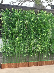 【เป็นมิตรกับสิ่งแวดล้อม ฉากกั้นห้อง】ต้นไม้ปลอม ต้นไม้ปลอมใหญ่ ต้นไผ่ 120/150/180cm โดนแดด โดนฝน สีไม่ซีดจาง สำหรับตกแต่งบ้านและสว ต้นไผ่ปลอม ตกแต่งสวน ต้นไม้แต่งบ้าน ต้นไม้ประดิษฐ์ ต้นไม้มงคลปลอม ต้นไม้ปลอมสวยๆ ต้นไม้ตกแต่งบ้าน ต้นไม้มงคล รั้วต้นไม้ปลอม