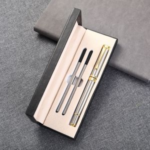 Metal Pen Customizable Logo Calligraphy Practice Business Gift for Primary School Students Writing Tool Pearl Ballpoint Pen