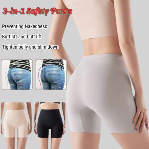 High Waist Belly Underwear Anti-Exposure Butt-Lifting Safety Pants Plus Size WomenS Belly Safety Pant M-2XL