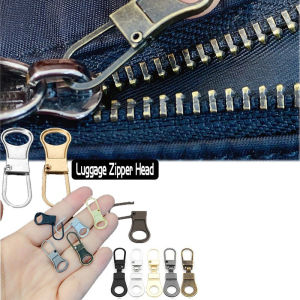 Kim loại có thể tháo rời dây kéo đầu phổ thợ may Bộ đồ nghề điện phổ trượt khóa kéo đầu móc khóa cho hành lý quần áo túi tự làm phụ kiện