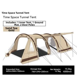 BLACKDEER | Waterproof Heavy-duty Double-layer Outdoor Tent Large Space Two-room-and-one-hall