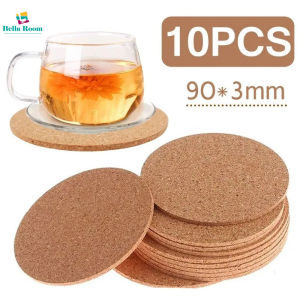 1/3/5Pcs Natural Slim Round Cork Coaster Non Slip Heat Resistant Tea Coffee Mug Drinks Mat Kitchen Tableware