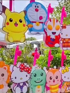 Mid Autumn Festival Lantern LED Music Sound Light Cartoon Doll DIY Tanglung PVC Lantern - Safe and Fun for Kids 3 Years and Above - Battery Included - DIY Self Assembly