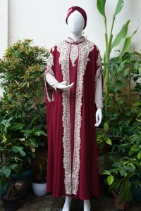 Promo Kaftan Mahera Wanita Lebaran Terlaris Gratis Inner Dan Turban