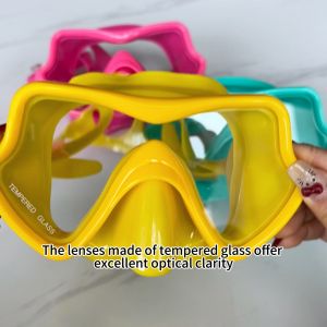 Kids Goggles Swim Wide-angle Large Frame Anti Fog Goggle Mask for Diving Swim Googles Kids