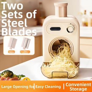 Multi-function Vegetable Slicer Shredder Large Diameter For Whole Vegetables