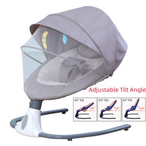 Multi functional baby rocker Baby Cradle Swing Bed Automatic baby rocking chair Baby Swing Electric Rocking Chair Electric Rocker for Infants 0-18months Motorized Portable Swing Bluetooth Music Speaker with Lullabies Remote Control With Mosquito Net - Lazada