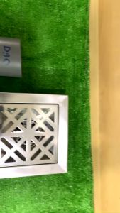 Phễu thoát sàn KAG-TS22A 20x20cm D9cm chống hôi hố ga thoát nước vuông ống thoát D90 inox 201 thoát nhanh giá tốt sử dụng siêu bền