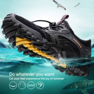 Hiking Shoes For Men Quick-dry Rubber Rock Climbing Shoes Non-slip Mens Walking Shoes Size 39 to 46