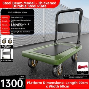 YIXUAN | Heavy-duty Folding Steel Hand Truck