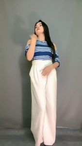 Celana Knit Premium Tebal  - Cutbray Knit Panst Wanita Model Korean