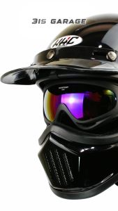 HELM CAKIL KHC FULL FACE PET GOGLE FREE ST+BUFF MASKER