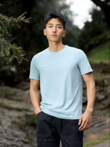 Quick Drying Sun Protection Breathable Round Collar T-Shirt