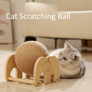Cat Scratching Ball Toy Elephant Shape Kitten Rotating Wear Resistant Ball Board