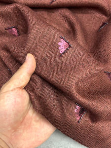 Vải Len Kẻ Caro Cao Cấp Thời Trang Mùa Thu Có Thêu Vải Váy Vest Phong Cách Châu Âu Và Mỹ Vải Thủ Công DIY