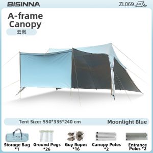 BSWOLF | Outdoor Shelter Large Windproof Sunscreen Tent Canopy