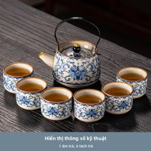 JIANGXU | Bộ Trà Kungfu Sứ Celadon Cao Cấp Sang Trọng