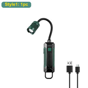 USB Rechargeable LED Work Light 360° Bendable Gooseneck 2000mAh Built-in Battery Emergency Lamp for Camping Fishing Auto Repair
