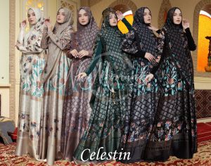 100% REALPIC Gamis Syari CELISTINE SYARI by ALUNA NHA MIRANDA - MEWAH LEBARAN  REALPIC 100%