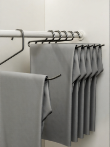 MINGZHI | Aluminum Space Material Short Goose Neck Pants Hanger Non-Slip