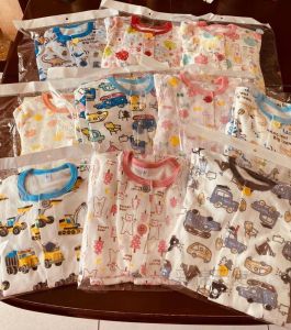 ชุดนอนเด็กผ้าฝ้ายแท้ฤดูใบไม้ผลิและฤดูใบไม้ร่วงสำหรับทั้งชายและหญิงพร้อมกระดุมหน้าสำหรับเด็กวัยเตาะแตะและเด็กวัยเตาะแตะ