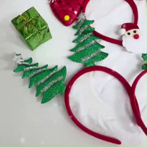 ที่คาดผมคริสมาส คาดผมลายน่ารัก อุปกรณ์ตกแต่งผมลายซานต้า/ลายต้นคริสมาส/กวางเรนเดียร์ สำหรับใส่ปาร์ตี้เทศกาลวันคริสมาส พร้อมส่งจากไทย!!