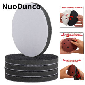 5Pcs 2/3/5 Inch Soft Sponge Interface Pad Hook and Loop Soft Sponge Cushion Buffer Pad for Sander Dremel Accessories Power Tool