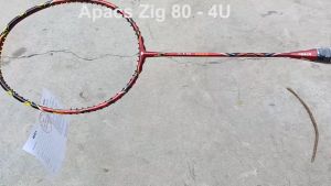 [HCM]Vợt cầu lông Apacs Zig 80 - 4U | Thân đũa linh hoạt mặt vợt to trang bị thêm bộ gen trợ lực