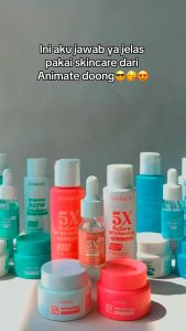 Paket Hemat Animate 5X Active Whitening Mencerahkan Kulit Wajah