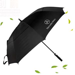 Mercedes-Benz Large Double Layer Sun and Rainproof Golf Umbrella - Durable Outdoor Furniture Accessory #พร้อมส่ง