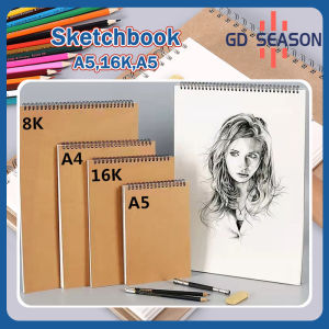 Professional sketchbook Thick paper Spiral notebook Art school supplies Pencil drawing notepad