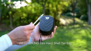 West Biking | Túi Yên Xe Đạp WEST BIKING Vỏ Cứng Chống Nước Tháo Lắp Nhanh Đựng Đồ Phía Sau Xe Đạp Chất Liệu Da PU Đen Phụ Kiện Đạp Xe