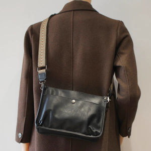 Túi Đeo Chéo Da Nam 2025 Túi Đeo Vai Đơn Phong Cách Công Sở Thường Ngày Nhiều Ngăn Đựng Điện Thoại Thời Trang Nhỏ