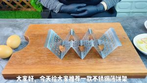 Taco Holder Stainless  Taco Stand 3 Slot Tempat Taco Holder Pizza Taco