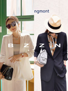 Collarless 3/4 Sleeve Flow Drape Suit Set
