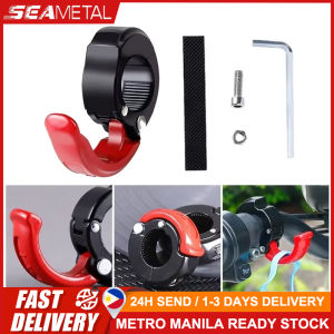 🇵🇭 SEAMETAL Motorcycle Helmet Holder Aluminum Luggage Bag Hook Holder Hanger Motorbike Scooter Helmet Bags Gadget Glove Hooks