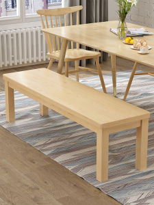 Long Wooden Bench Slipper Bench Home Use with Soft Pad Sitting Cushion Entrance Simple Long Board Rest Table Bench Original Wood Bench