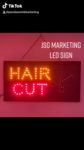 Energy saving light billboard Flashing Mode HAIR CUT-LED SIGN (Small)