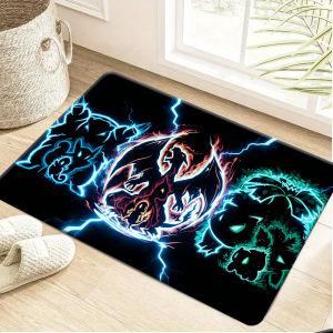 Potdemiel | Snorlax Cute Smiling Face Print Doormat Anti-slip Absorbent Floor Mat for Home Entrance Bedroom Living Room Decor