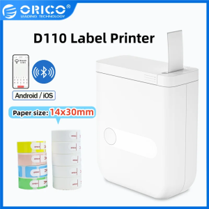 ORICO | ORICO D110 Portable Mini Thermal Label Printer 203dpi Inkless Pocket Bluetooth Adhesive Sticker Label Maker For Home Office Use