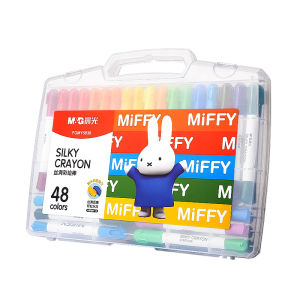M&G Morning Light Crayons Set แท่นเขียนสีน้ำมันแบบละลายน้ำได้ 24 สี 36 สี 48 สี ไม่พิษ ปลอดภัยสำหรับเด็กอนุบาล