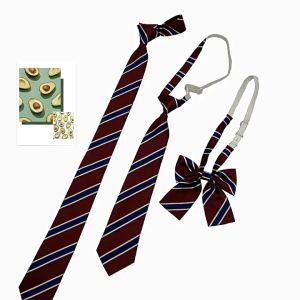 Dasi Cewe Dasi Kupu Kupu Set WomenS Solid Color Neck ​Tie Kecil Dasi Korean Dasi Wanita Seragam Sekolah