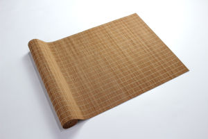 Double-Sided Bamboo Mat Tea Set Accessories Warming Table Flag Chinese Style Zen Decorative Tablecloth for Tea Ceremony