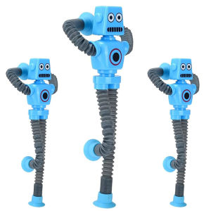 Telescopic Suction Cup Funny Robot ToyDecompression Toy Robot Party FavorsChristmas Birthday Carnival Prize for Boys and Girls