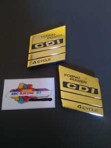 EMBLEM LEGSHIELD BAWAH/LOGO DEK BAWAH HONDA ASTREA PRIMA SET KANAN/KIR