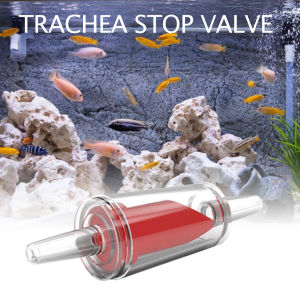 HATELI 6 PCS Aquarium Check Valves for Common Air Pumps Red Plastic One Way Non Return Valves Pump Protectors for 4mm Inner Diameter Airline Tubing Fish Tank Accessories for Aeration Setup
